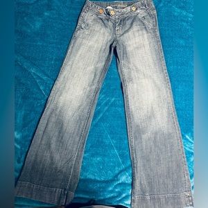 Vintage American Eagle button Flare leg jeans sz 4 reg